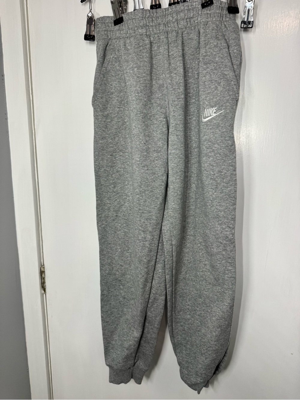 Nike Youth Heather Gray Fleece Joggers